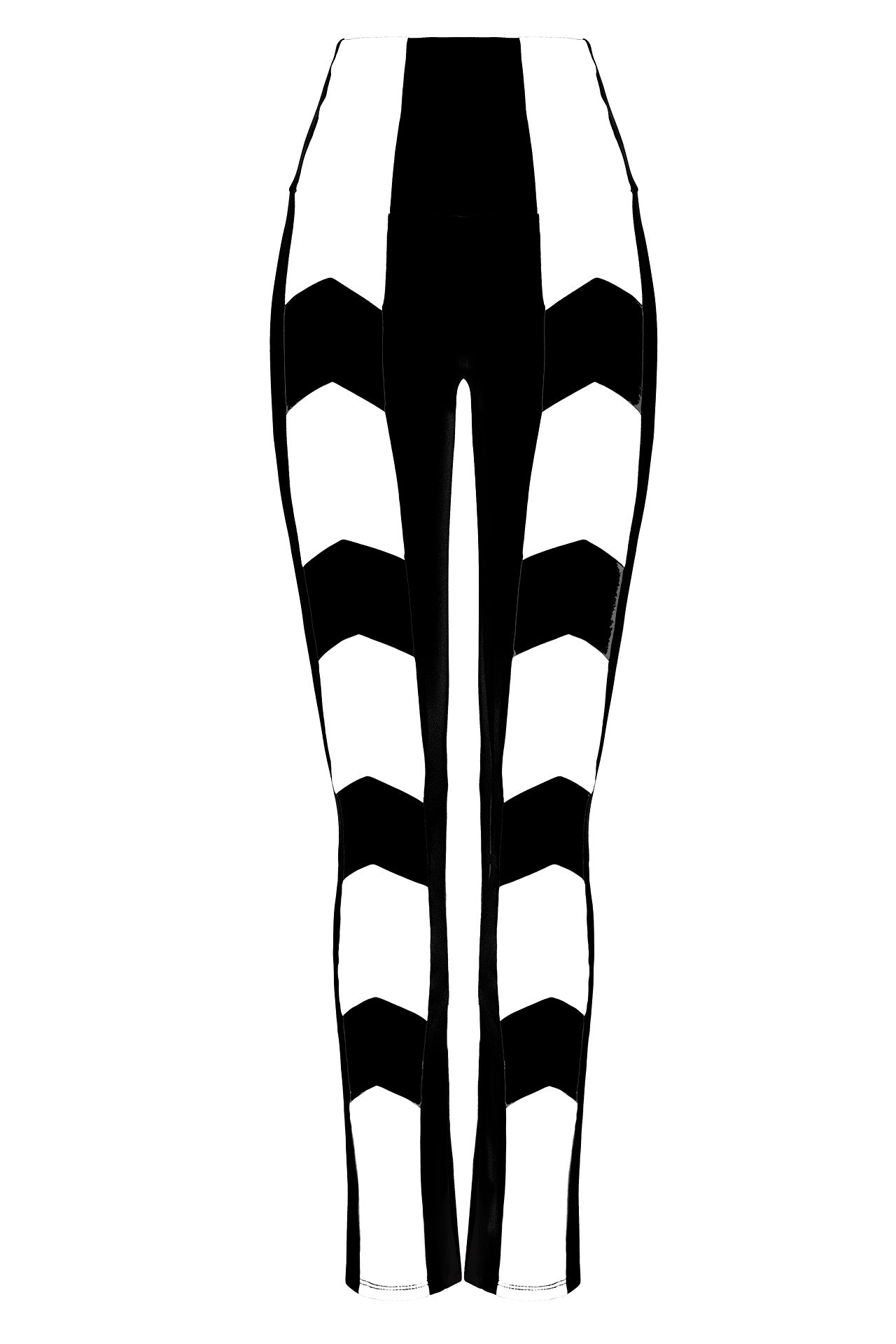 Cetara Side Panel Leggings - Black / White - Certo Apparel – Leggings, Tops  and Sports Bras