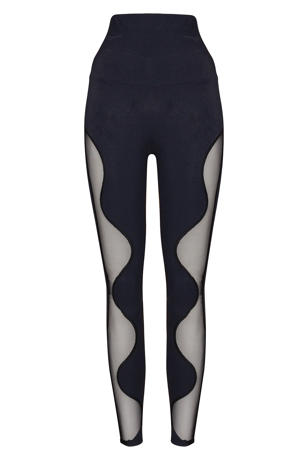 Black mesh side leggings – Rype Curves