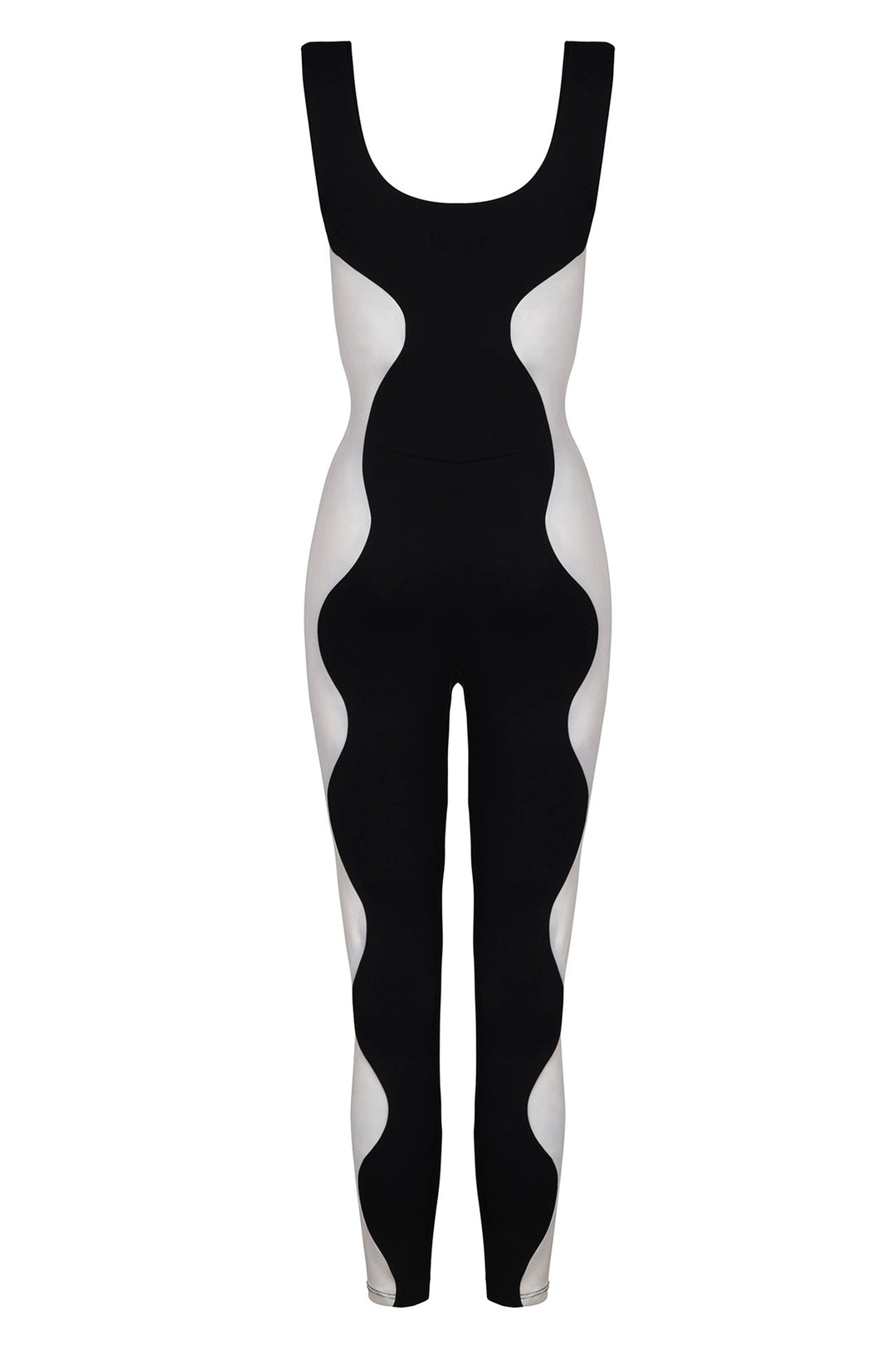 Wave Unitard Black / Chantilly