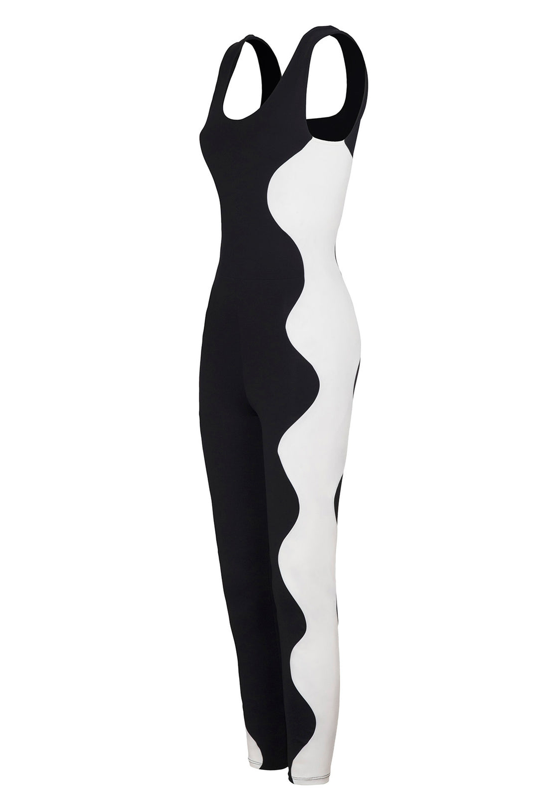 Wave Unitard Black / Chantilly