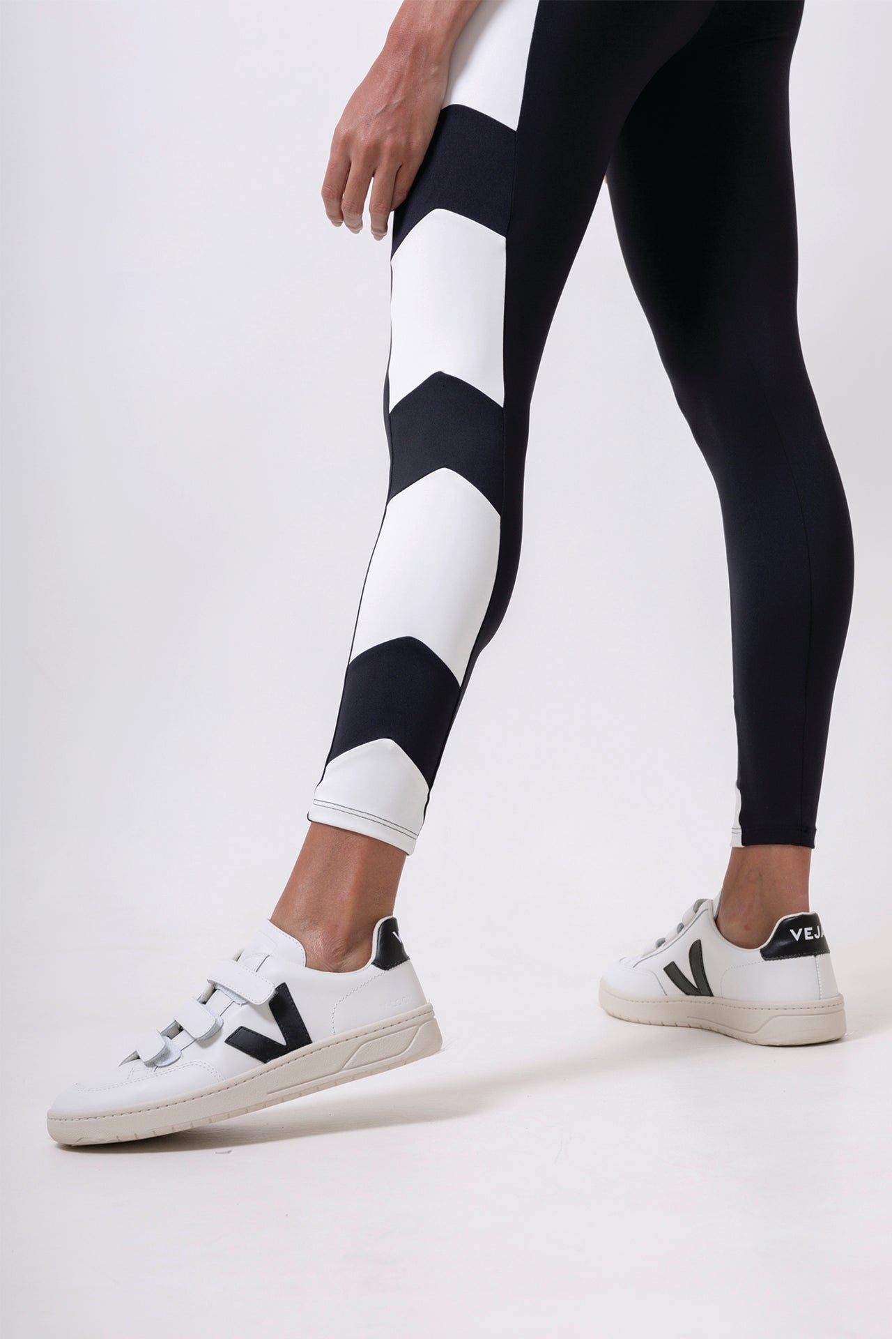 Leggings with hot sale checkered stripe